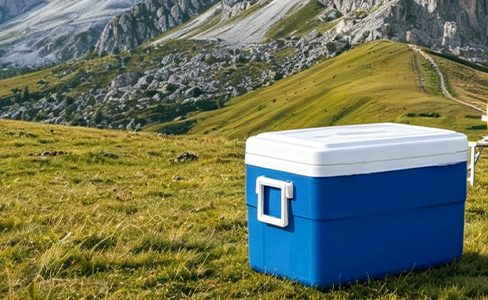 Nevera portátil con aislamiento de espuma de 27 litros y asas laterales dobles