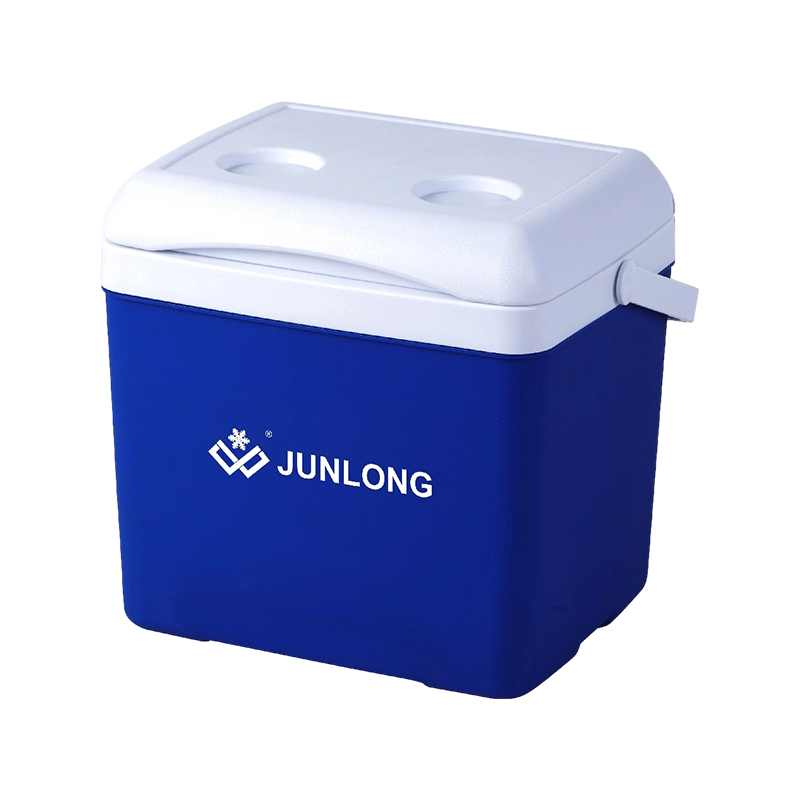 JUNLONG 15L Portable Cooler with Ice Pack Slots and Cup Holder