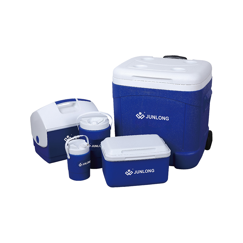 Juego de jarra y refrigerador aislado de 5 piezas con ruedas - Combo de campamento familiar (1L+3L+8L+10L+55L)