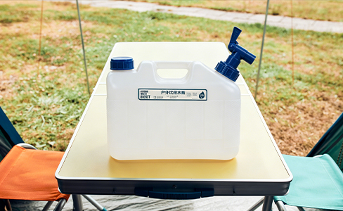 Transportín de agua portátil de plástico para exteriores de 10 l para acampar