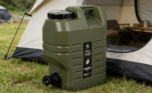 Tanque de agua portátil de 12 litros con grifo para viajes al aire libre