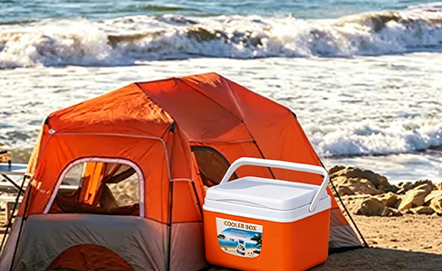 Caja frigorífica portátil de 8 litros con bolsa de hielo para uso en exteriores