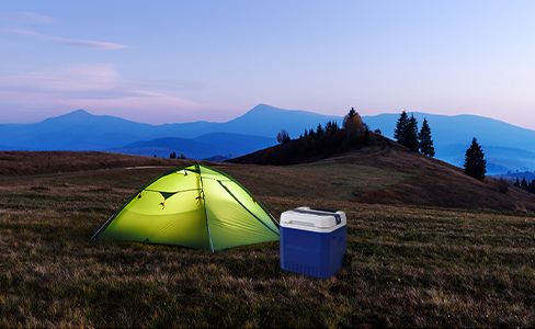 Caja frigorífica con ruedas y aislamiento de 18 litros para excursiones de picnic al aire libre